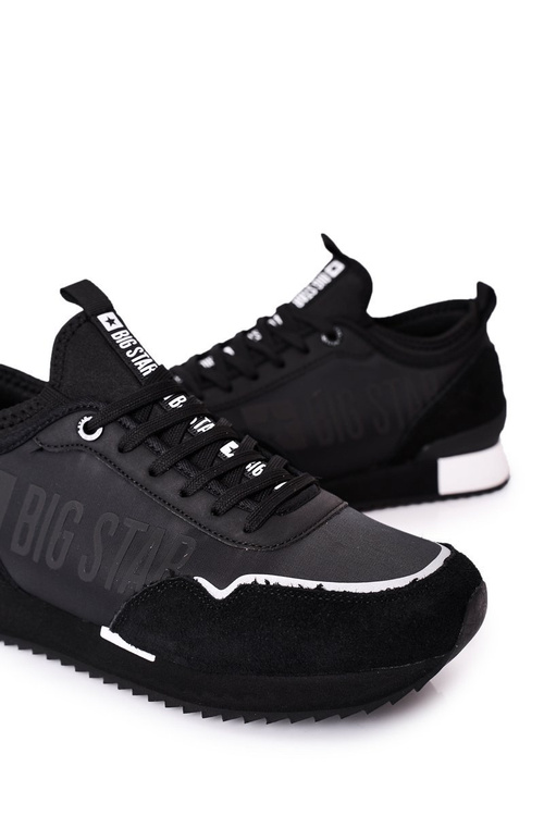Męskie Sportowe Buty Memory Foam Big Star HH174212 Czarne