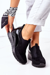 Wsuwane Sneakersy Na Koturnie Vinceza 10593 Czarne