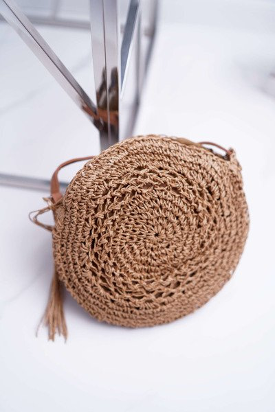 Torebka Pleciona Octario Camel