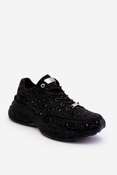 Damskie Sneakersy Na Platformie GOE JJ2N4058 Czarne