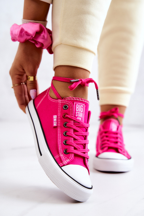 Niskie Trampki Damskie Big Star JJ274A005 Fuksja