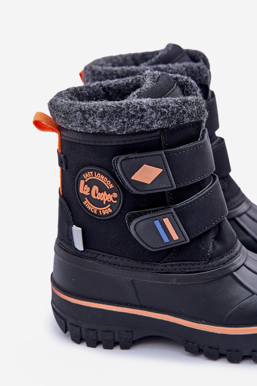 Śniegowce Dziecięce Na Rzepy Lee Cooper LCJ-24-44-2865K Czarne