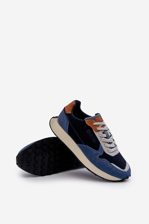 Męskie Sneakersy Memory Foam System Big Star NN174356 Granatowe