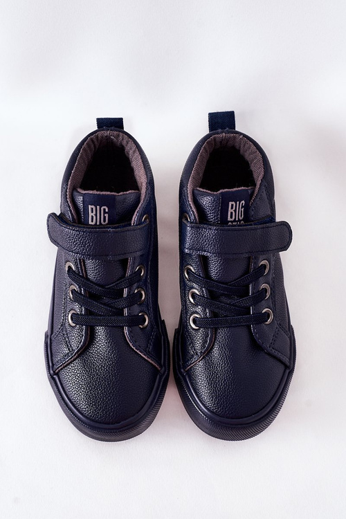 Dziecięce Wysokie Tenisówki Big Star EE374003 Granatowe