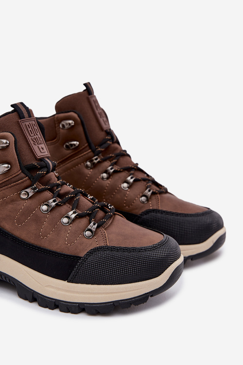 Buty Trekkingowe Męskie Big Star SS174049 Brązowe