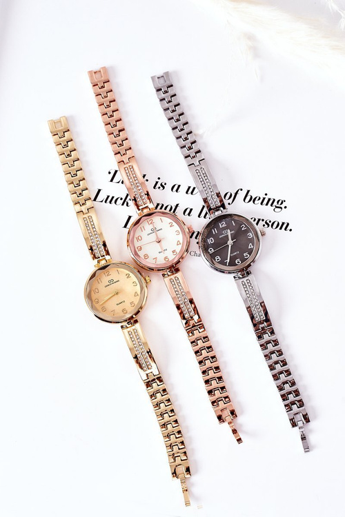 Zegarek Na Bransolecie Z Cyrkoniami Giorgio & Dario Złoty