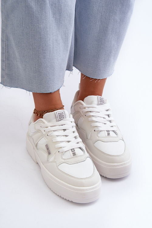 Sneakersy Damskie Big Star NN274357 Memory Foam System Białe