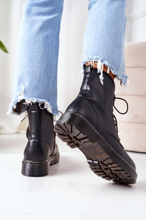 Damskie Ocieplane Workery Big Star II274105 Czarne