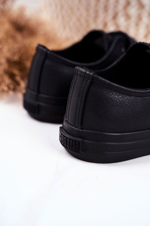 Trampki Dziecięce Big Star Na Rzepy Czarne GG374009