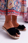 Klapki Damskie Czarne Boho Vices 8458