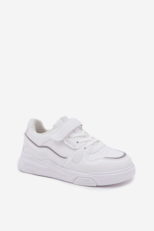 Sneakersy Dziecięce Na Rzep Big Star SS374042 Białe