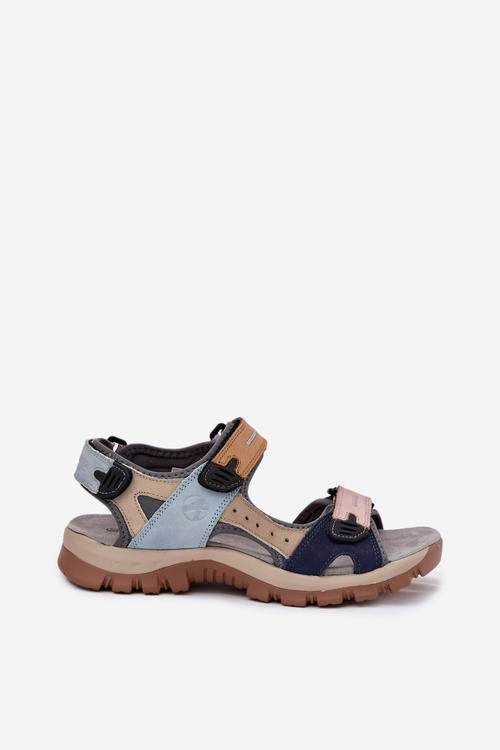 Skórzane Sportowe Sandały Damskie Artiker 54C1294 Multikolor