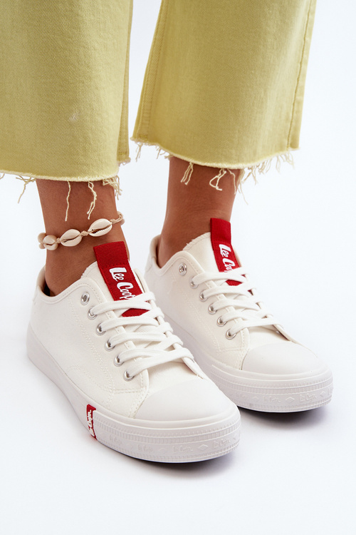 Niskie Trampki Damskie Lee Cooper LCW-24-31-2239 Białe