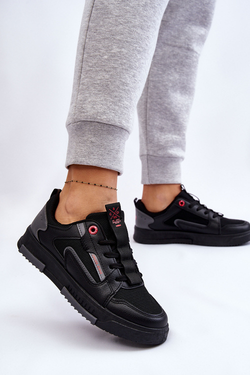 Damskie Niskie Sneakersy Cross Jeans LL2R4012C Czarne