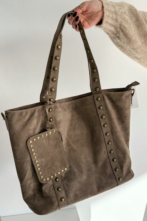 Torebka Damska Ze Zdobieniem Beżowa Kynelle