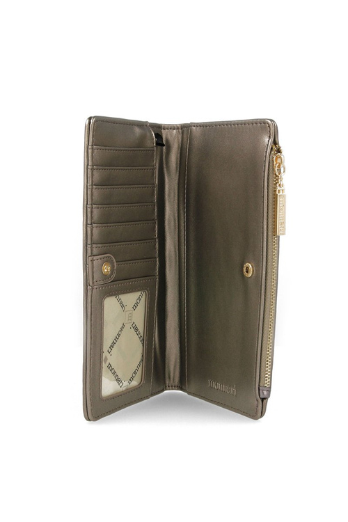 Portfel Damski MONNARI PUR0010-019 Pikowany Metaliczny