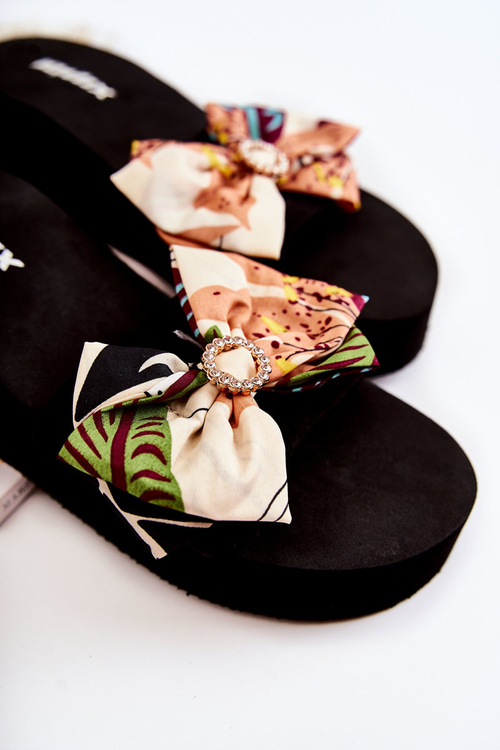 Damskie Piankowe Klapki Na Koturnie Beżowe Silana