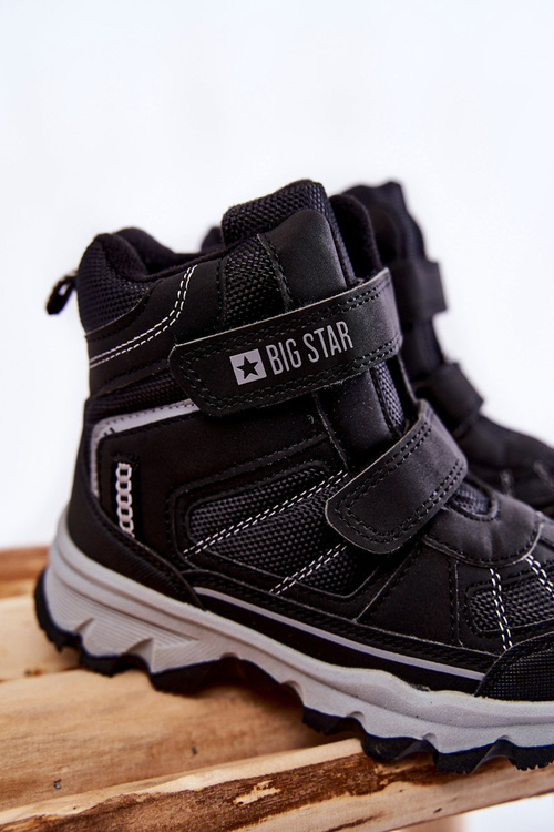 Dziecięce Botki Trapery Memory Foam Big Star KK374157 Czarne