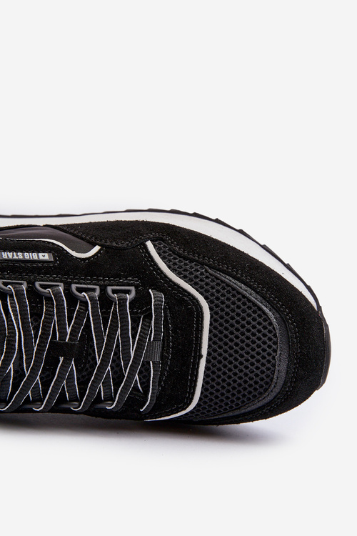 Sneakersy Męskie Big Star NN174321 Memory Foam System Czarne