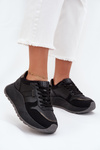 Ocieplane Sneakersy Damskie Na Platformie Big Star SS274007 HI-POLY SYSTEM Czarne