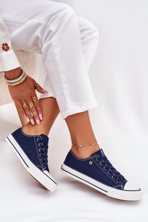 Trampki Damskie Niskie Big Star DD274A235 Granatowe