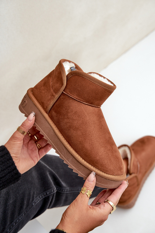 Śniegowce Na Platformie Damskie D.Franklin DFSH370010 Brązowe