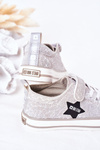 Dziecięce Trampki Na Rzep BIG STAR HH374025 Srebrne