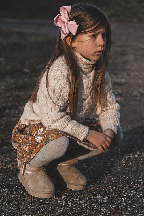 Śniegowce Botki Ocieplane Dziecięce Zielone Leonora