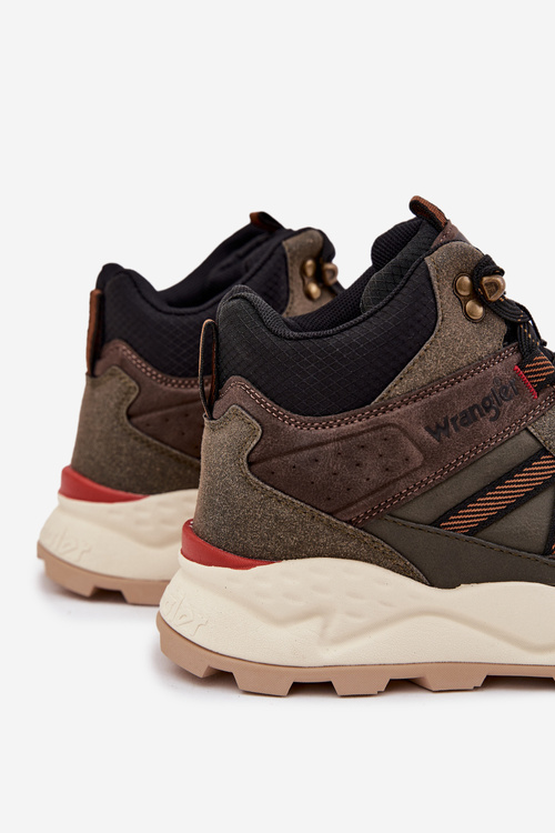 Buty Trekkingowe Męskie WRANGLER WEST MEN MID 20253027 Ciemnozielone