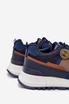 Buty Sportowe Sneakersy Męskie Big Star RR174279 HI-POLY SYSTEM Granatowe