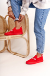 Damskie Tenisówki Slip-on Big Star FF274220 Czerwone