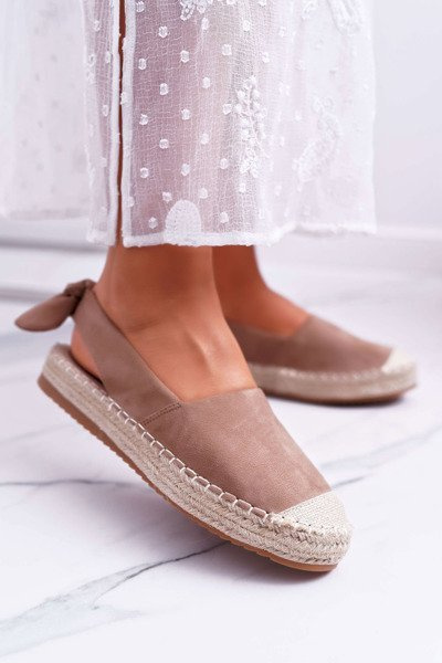 Espadryle Damskie Tenisówki Khaki Moriente