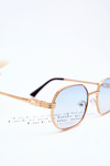 Modne Okulary Przeciwsłoneczne Ful Vue V160049 Złoto-Niebieskie