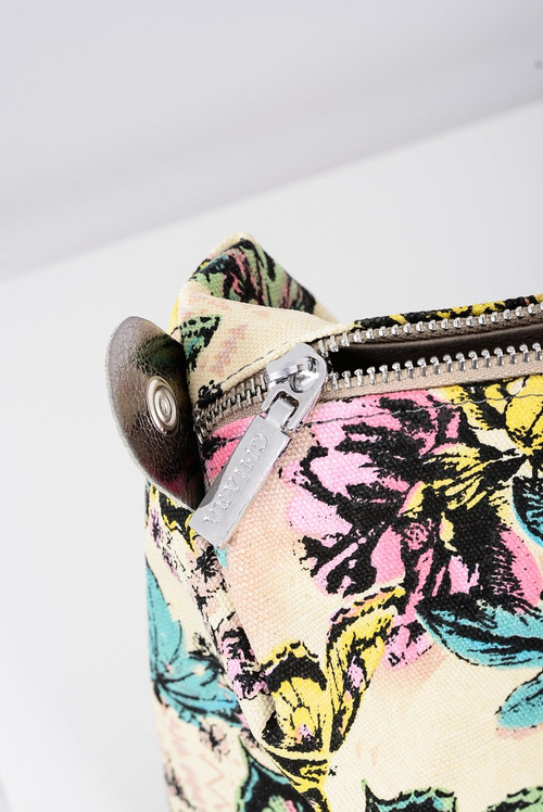 Duża Srebrna Torebka Damska Shopper + Mniejsza Torebka