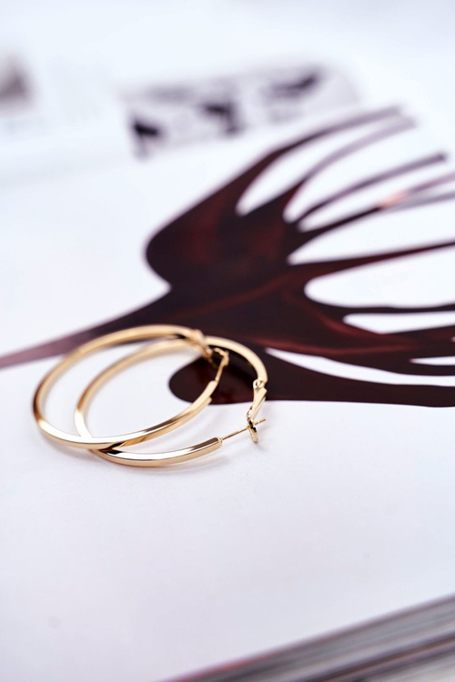 Damskie Kolczyki Koła Złote Wiszące Silvia