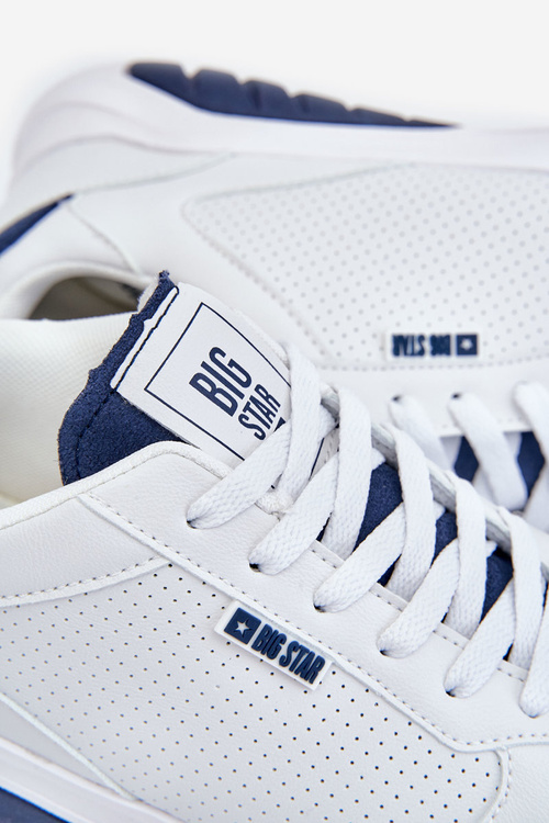 Męskie Buty Sportowe Memory Foam Big Star JJ174318 Białe