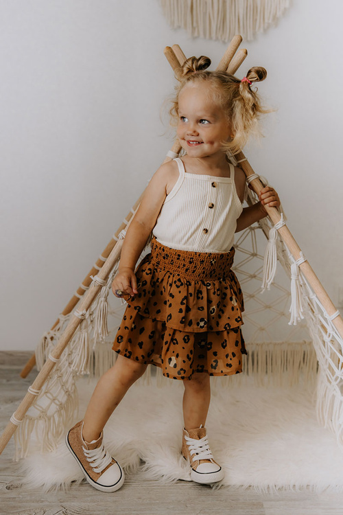 Dziecięce Trampki Wysokie Różowe Złoto Catrina