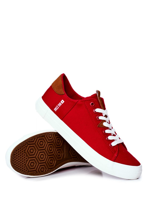 Trampki Męskie Big Star Czerwone FF174315