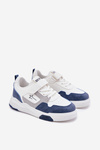 Lekkie Sneakersy Dziecięce Big Star RR374053 Biało-Niebieskie