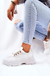 Sportowe Buty Na Platformie Białe Flynn