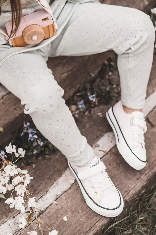 Dziecięce Trampki Materiałowe Print Różowe Buster