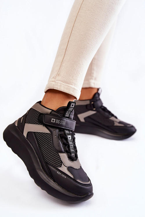 Damskie Buty Sportowe Memory Foam System Big Star KK274403 Czarne