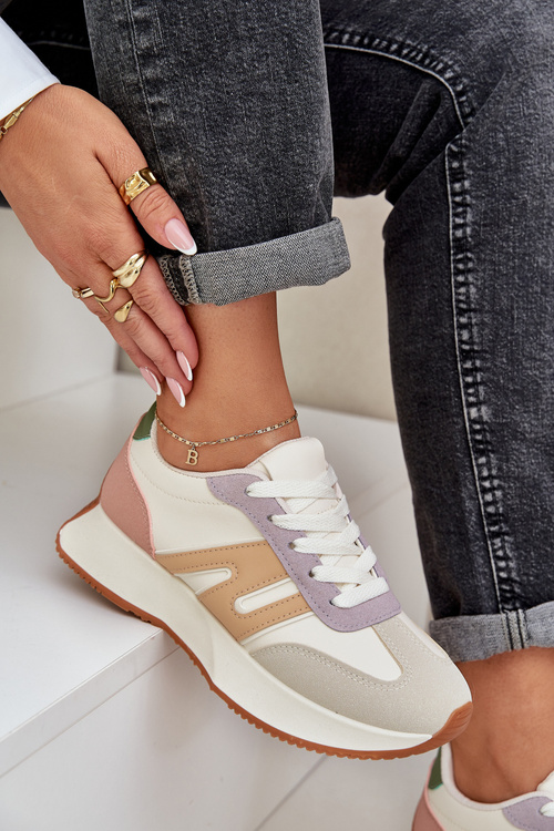 Buty Sportowe Damskie Na Platformie Multikolor Emidi