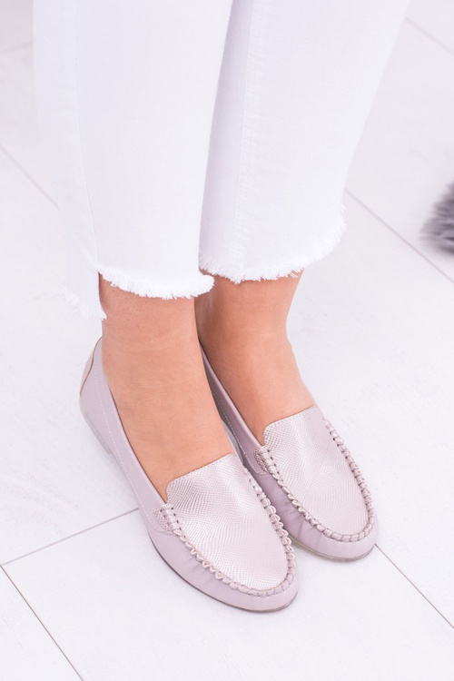 Sergio Leone Mokasyny Damskie Różowe Irmany