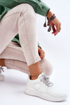 Damskie Sportowe Buty Memory Foam Big Star HH274296 Białe
