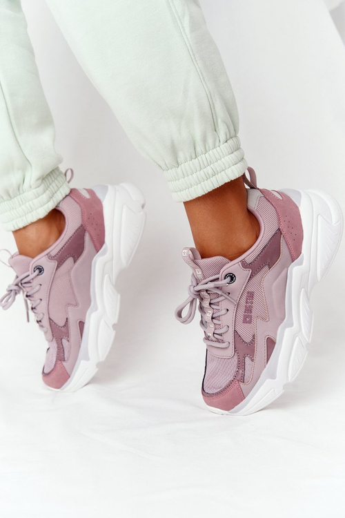 Damskie Sportowe Buty Memory Foam Big Star HH274258 Fioletowe