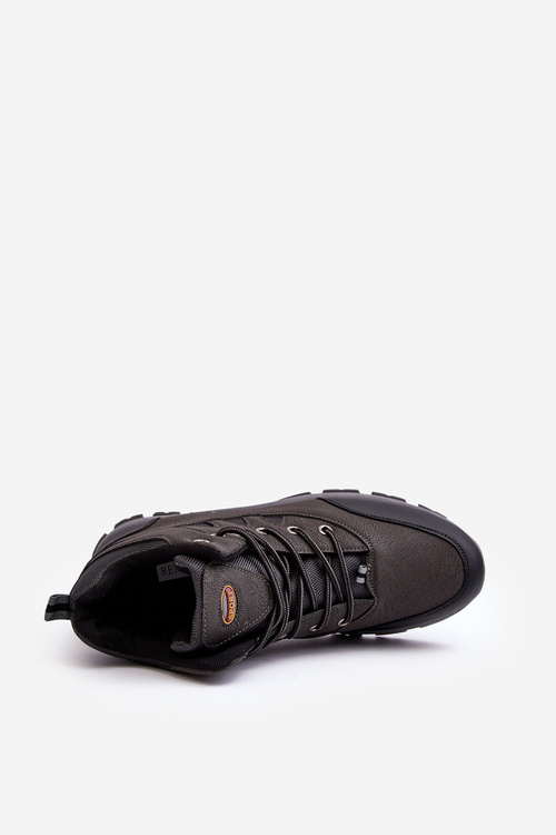 Męskie Klasyczne Buty Trekkingowe Szare Gometti