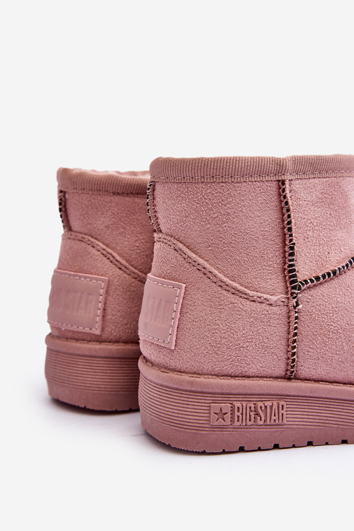 Dziecięce Śniegowce Ocieplane Na Suwak Różowe Big Star MM374101