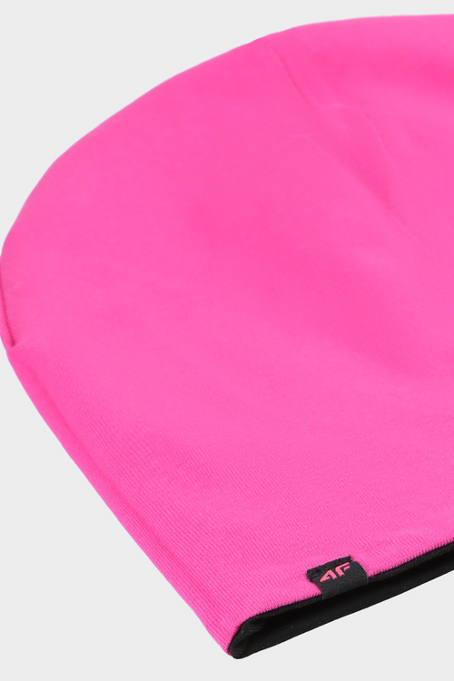 Dwustronna Czapka Dziecięca Beanie 4F 4FJWAW24ACAPU449-55S Fuksja