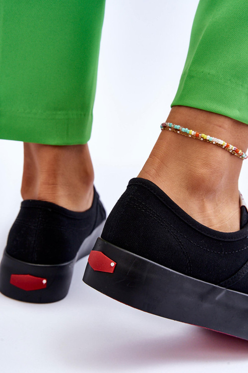 Damskie Trampki Na Platformie Cross Jeans LL2R4039 Czarne